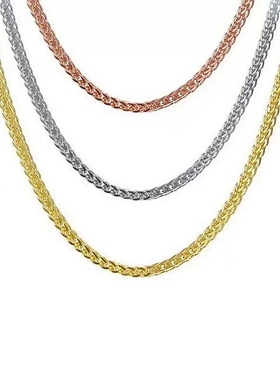 纯银项链肖邦链项链男女