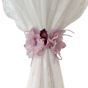 窗帘磁扣对吸扣挂钩钩子配件高端蝉翼扎带闭合磁吸扣轻奢欧式挂绳