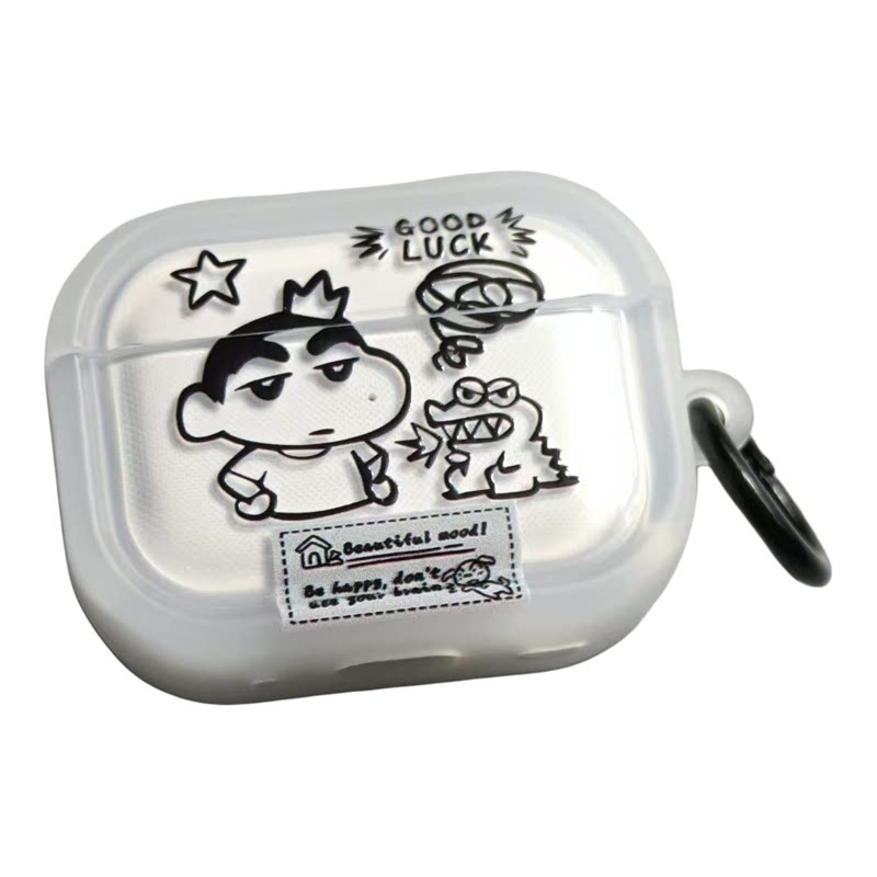 GOOD小新苹果耳机保护套适用AirPods4耳机保护壳透明防摔保护壳原创可爱软壳防磨苹果原装4代保护套Air4代软