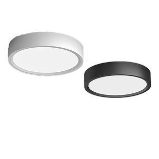 超薄明装筒灯全光谱圆形led吊顶灯过道灯入户走廊玄关护眼天花灯