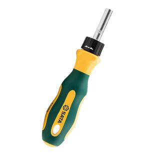 世达旋具头旋柄6.3mm带强磁螺丝批柄工具小飞棘轮旋具杆手柄61004