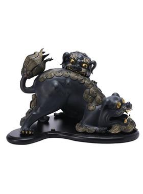 万仟堂太师少师陶瓷艺术品摆件