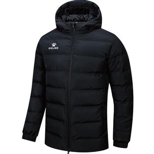 卡尔美羽绒棉衣短款加厚棉服足球冬训保暖外套经典kelme官方正品