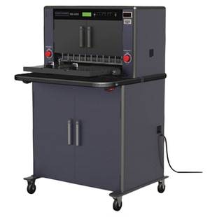 力晴全自动电动打孔机笔记簿本册资料档案标书装订打洞机重型铁圈胶圈冲孔器多功能活页铁夹打孔机打厚纸机器