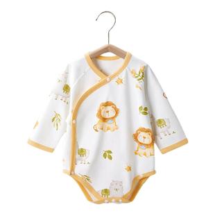 婴儿衣服短袖包屁衣夏季薄款打底内穿新生儿男女宝宝纯棉a类哈衣