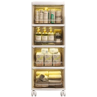 置物架浴室夹缝柜家用洗手间收纳柜厕所储物柜小推车马桶侧边柜窄