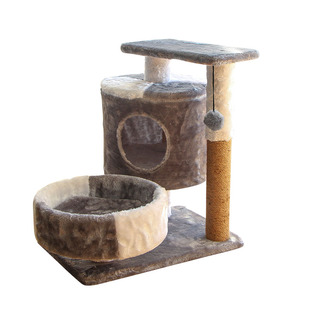 猫架猫爬架小型猫窝猫树一体式猫咪玩具猫抓板剑麻猫抓柱四季通用