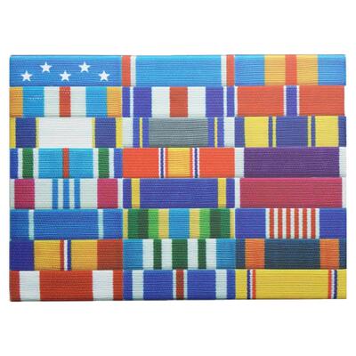 胸前彩色胸条勋略章资历架徽章