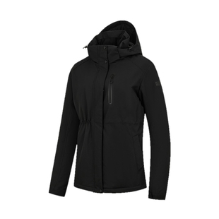 乔丹中科探羽绒服女士冬季新款轻薄防泼水抗静电可拆卸帽防风外套