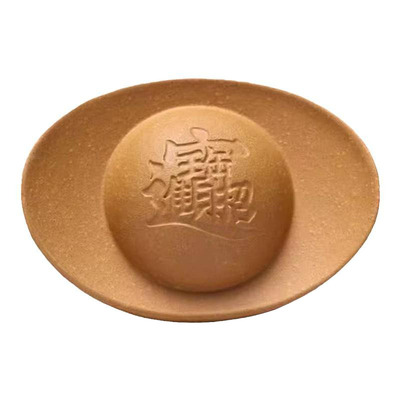 宜兴紫砂寿桃原矿茶宠复古风