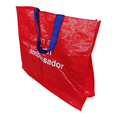 外贸原单防水覆膜编织袋小清新大容量单肩包手提环保袋超市购物袋