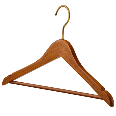 倍町实木衣架橄榄木无痕