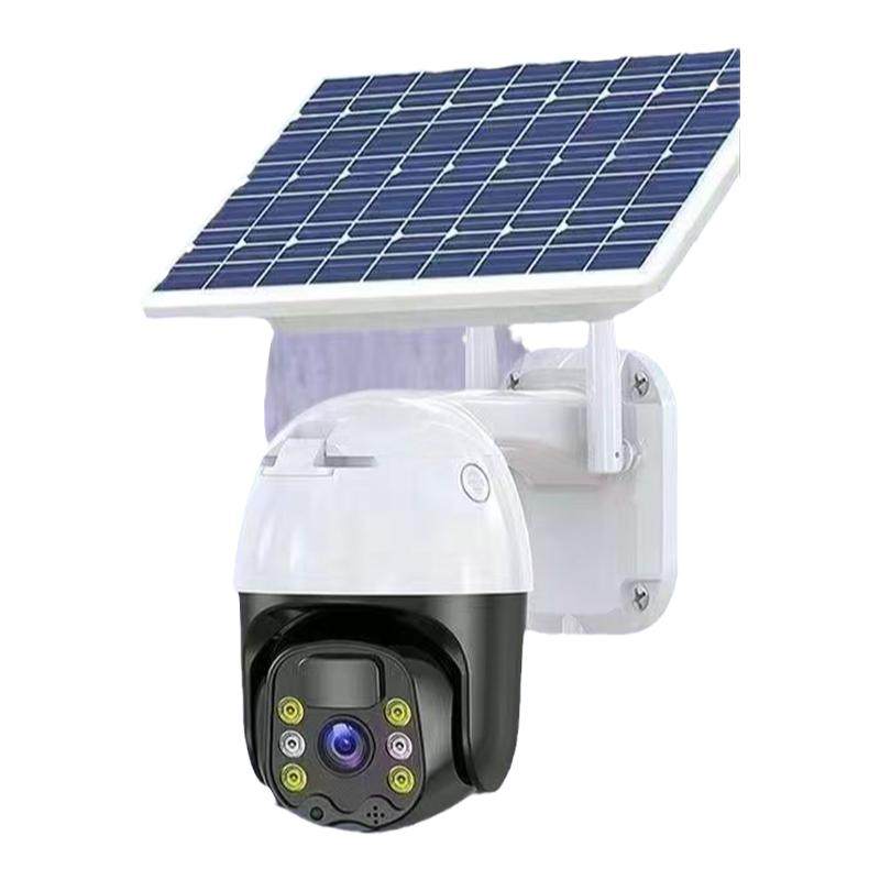 太阳能监控器摄像头360度无死角手机远程室外高清夜视4G无电无网