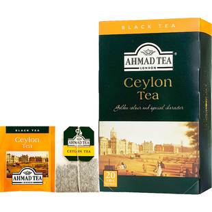 英国进口AHMAD亚曼茶 锡兰红茶 独立装袋泡原味茶20包*2g英式红茶