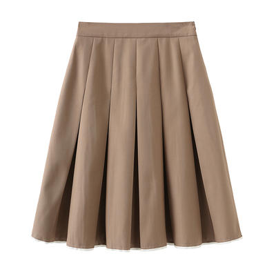 CUBIC下摆撞色褶裥可两穿半裙