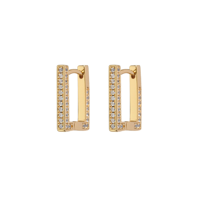 luvaj迷你满钻长方形耳环