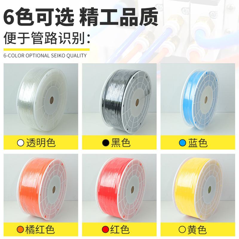 抽排气管8mm高压pu管8气动5mm透明软管×