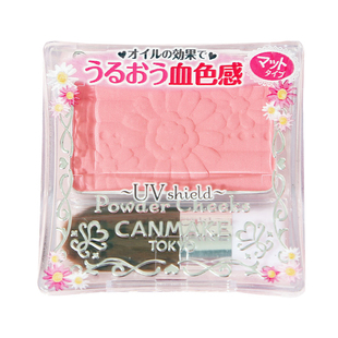 日本CANMAKE砍妹花瓣单色腮红裸妆自然pw38梅子色PW41 PW44 PW45