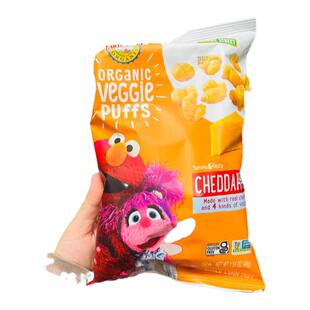 美国代购Earths Best地球芝士奶酪玉米条泡芙球有机婴幼儿零食44g