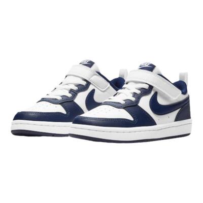 NikeCourt耐克幼童白蓝低帮板鞋
