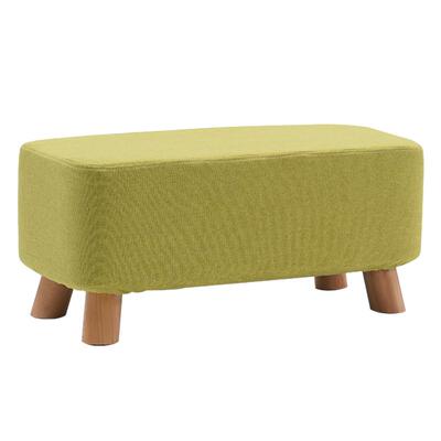 实木长方形布艺门厅换鞋凳