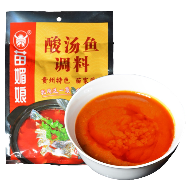 苗媚娘红酸汤鱼贵州特产火锅底料