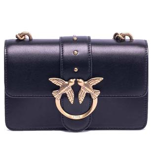 【自营】PINKO女士小号牛皮革斜挎链条燕子包女包1P22ABY6XT时尚