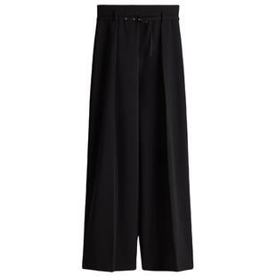 HM女装休闲裤夏季时尚通勤简约气质潮流宽松阔腿休闲裤1264858