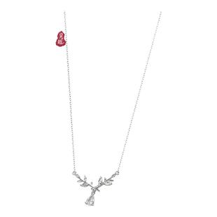 吴越老银铺足银999橄榄枝项链中国风国潮精致小众时尚ins风送女友