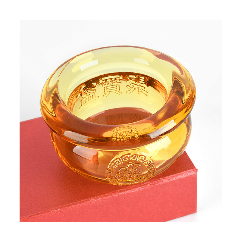 黄水晶元宝摆件吉祥物开业礼品