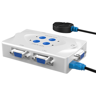 迈拓维矩 KVM切换器4进1出VGA视频切屏器 自动款热键切换 多电脑键鼠屏幕共享器 MT-401KL