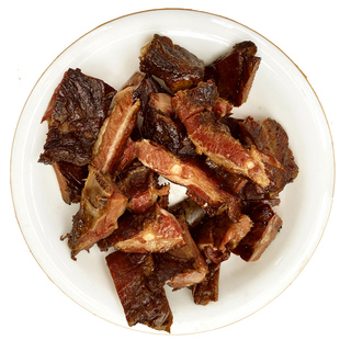 青城山腊排骨四川特产农家自制柴火烟熏咸排骨土猪肉腊肉精排骨