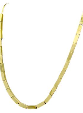 钛钢欧美风小方块ins蛇骨链