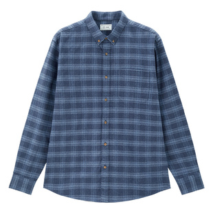 佐丹奴2026年春季新款纯棉通勤商务单口袋磨毛衬衫男长袖01044861