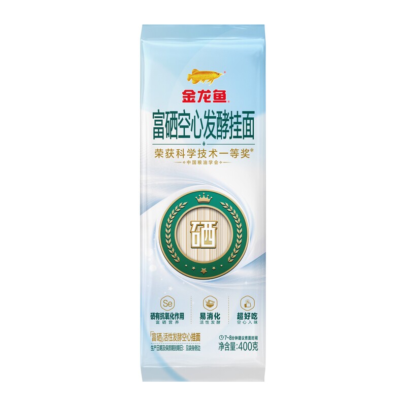 金龙鱼富硒发酵空心挂面400g