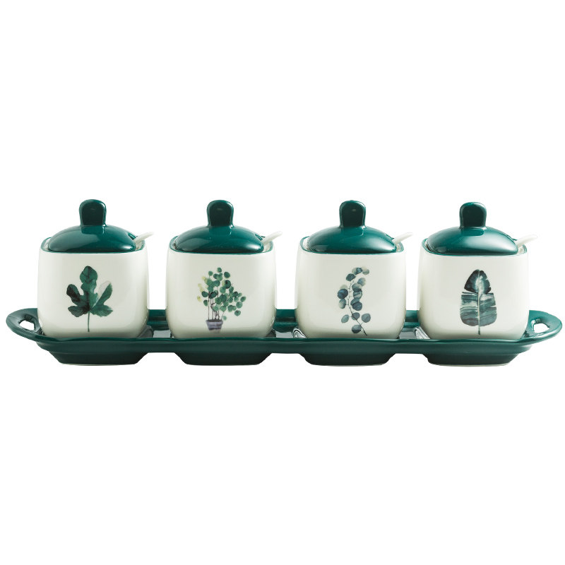 组合装厨房陶瓷调味盒