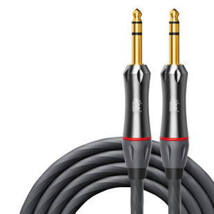 宏尚德6.5音频线双头6.35大三芯电吹管吉他音箱响连接线TRS平衡线