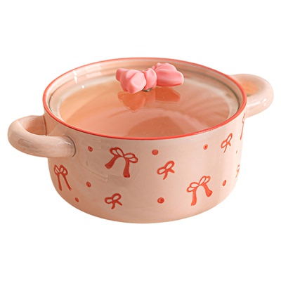 泡面碗带盖面碗高颜值汤碗陶瓷