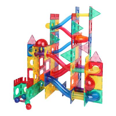 科博快乐补充装磁力片益智轨道