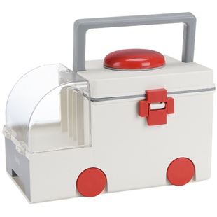 卡通儿童塑料急救医药箱家用多层家庭装药品收纳盒救护车医疗箱子