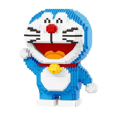 贝乐迪益智多啦a梦大熊拼装积木