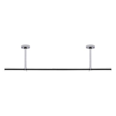 防风不锈钢浴帘杆阳台晾衣杆顶装