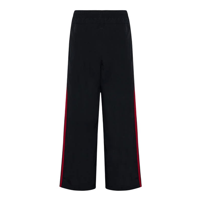 三叶草男裤三条纹宽松直筒长裤