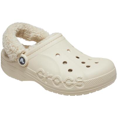 Crocs贝雅暖绒洞洞鞋棉拖鞋
