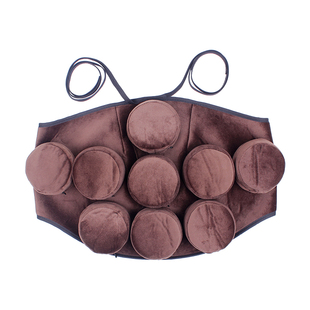 九联腹部艾灸盒随身灸纯铜艾灸器具家用熏蒸艾灸布包肠胃宫寒妇科