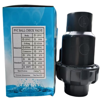 UPVC塑料止回阀单向逆止阀门CPVC