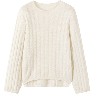 urlazh/有兰羊绒绞花套衫