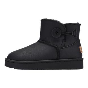 回力雪地靴女款冬季加绒加厚2025新款皮面防水保暖鞋子女士棉鞋女