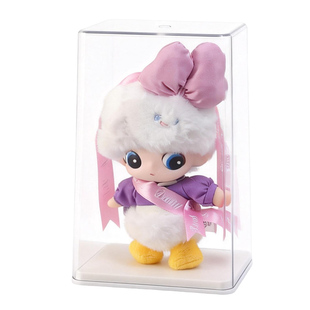 dimoo展示盒防尘labubu搪胶娃星星人毛绒挂件保护罩透明盲盒收纳