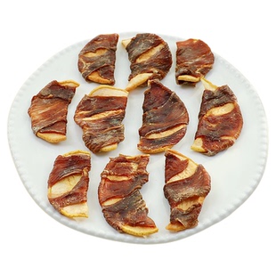 宠儿膳房自制狗狗零食鸭肉绕雪梨泰迪宠物磨牙小型犬比熊泪痕管理